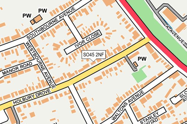 SO45 2NF map - OS OpenMap – Local (Ordnance Survey)