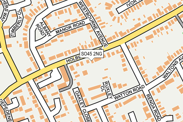 SO45 2NG map - OS OpenMap – Local (Ordnance Survey)