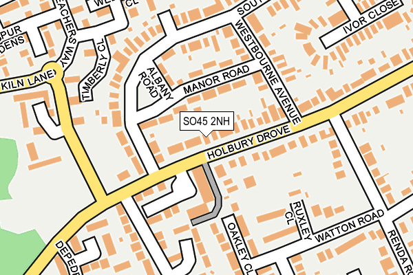 SO45 2NH map - OS OpenMap – Local (Ordnance Survey)