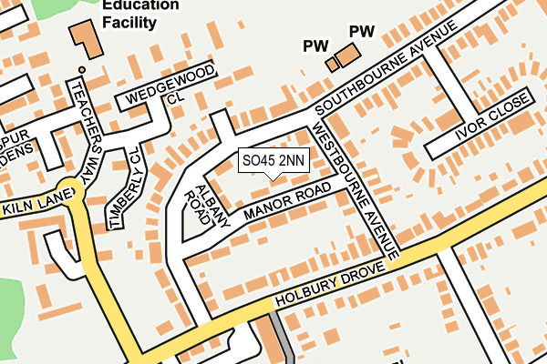 SO45 2NN map - OS OpenMap – Local (Ordnance Survey)
