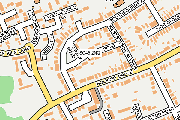 SO45 2NQ map - OS OpenMap – Local (Ordnance Survey)