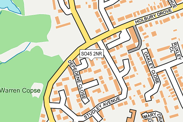 SO45 2NR map - OS OpenMap – Local (Ordnance Survey)