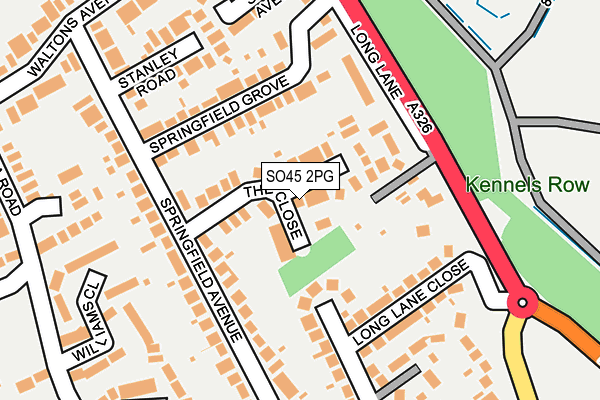 SO45 2PG map - OS OpenMap – Local (Ordnance Survey)