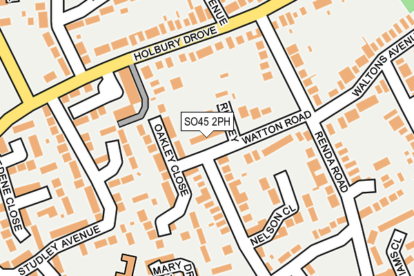 SO45 2PH map - OS OpenMap – Local (Ordnance Survey)