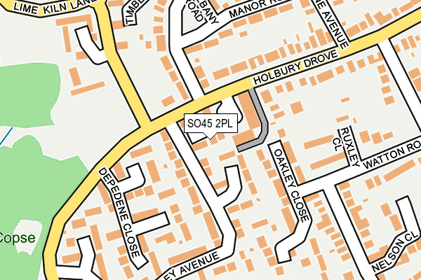 SO45 2PL map - OS OpenMap – Local (Ordnance Survey)