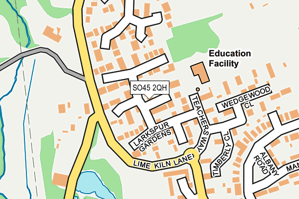 SO45 2QH map - OS OpenMap – Local (Ordnance Survey)
