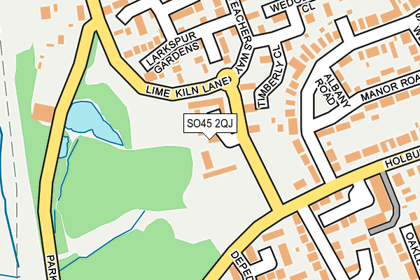 SO45 2QJ map - OS OpenMap – Local (Ordnance Survey)