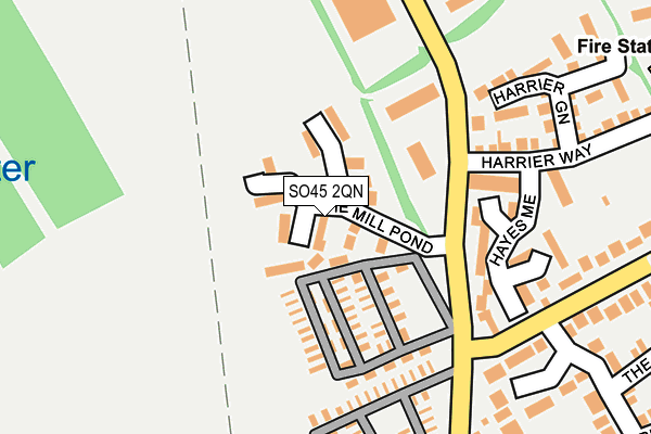 SO45 2QN map - OS OpenMap – Local (Ordnance Survey)