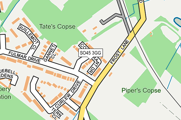 SO45 3GG map - OS OpenMap – Local (Ordnance Survey)