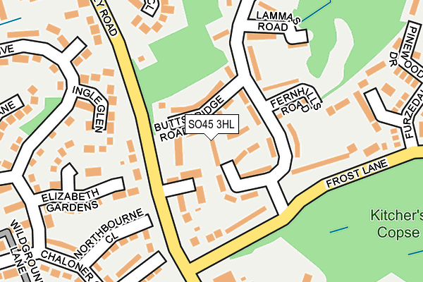 SO45 3HL map - OS OpenMap – Local (Ordnance Survey)