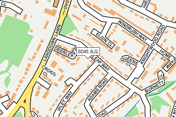 SO45 3LQ map - OS OpenMap – Local (Ordnance Survey)