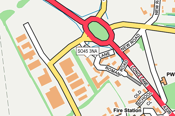 SO45 3NA map - OS OpenMap – Local (Ordnance Survey)