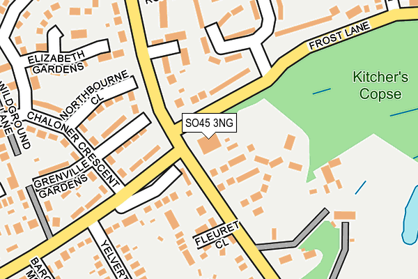 SO45 3NG map - OS OpenMap – Local (Ordnance Survey)