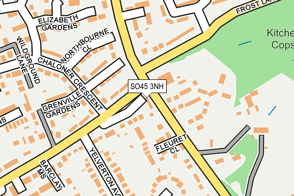 SO45 3NH map - OS OpenMap – Local (Ordnance Survey)