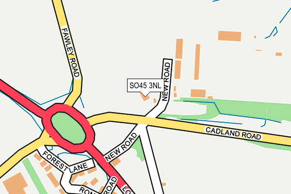 SO45 3NL map - OS OpenMap – Local (Ordnance Survey)