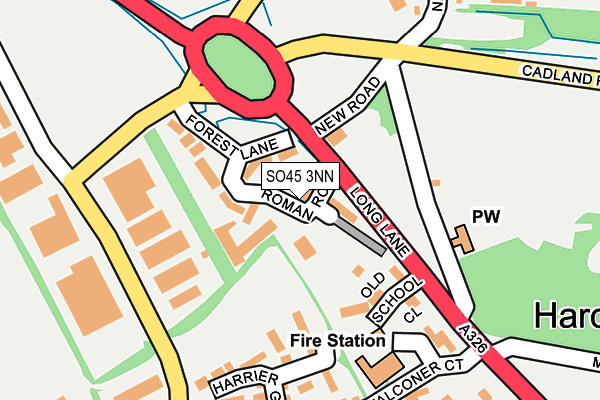 SO45 3NN map - OS OpenMap – Local (Ordnance Survey)