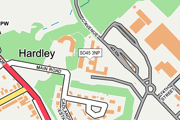 SO45 3NP map - OS OpenMap – Local (Ordnance Survey)