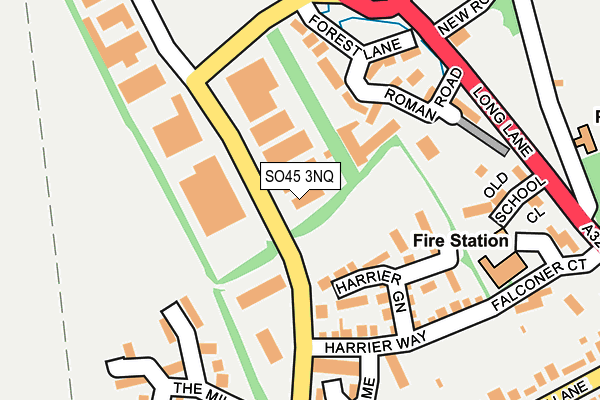 SO45 3NQ map - OS OpenMap – Local (Ordnance Survey)