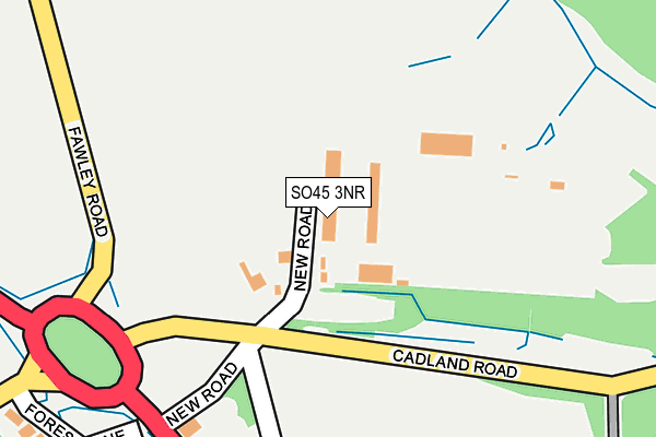 SO45 3NR map - OS OpenMap – Local (Ordnance Survey)