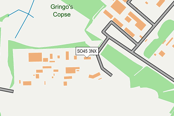 SO45 3NX map - OS OpenMap – Local (Ordnance Survey)