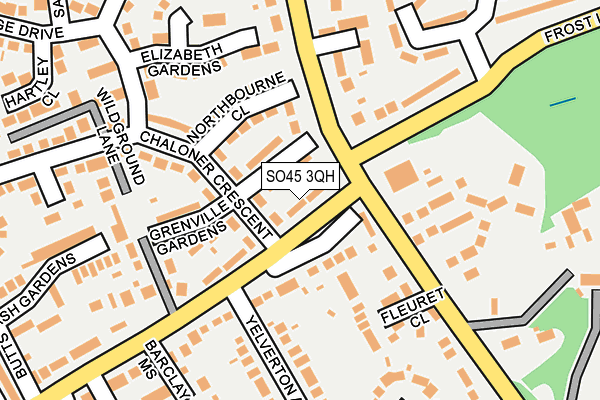 SO45 3QH map - OS OpenMap – Local (Ordnance Survey)