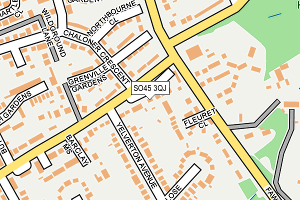 SO45 3QJ map - OS OpenMap – Local (Ordnance Survey)