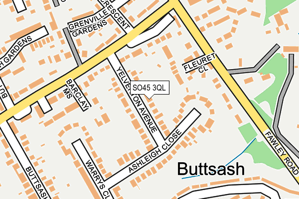 SO45 3QL map - OS OpenMap – Local (Ordnance Survey)