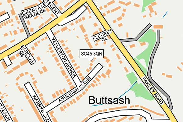 SO45 3QN map - OS OpenMap – Local (Ordnance Survey)