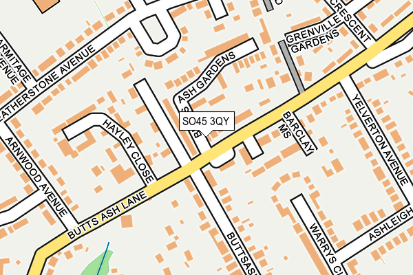 SO45 3QY map - OS OpenMap – Local (Ordnance Survey)