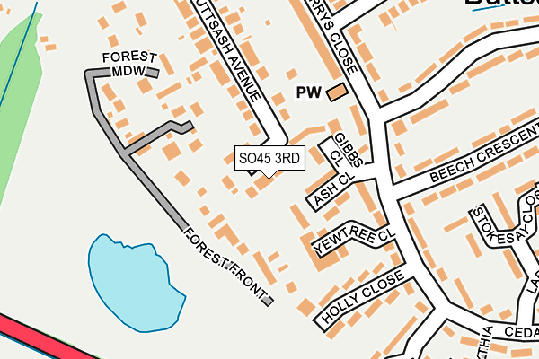 SO45 3RD map - OS OpenMap – Local (Ordnance Survey)