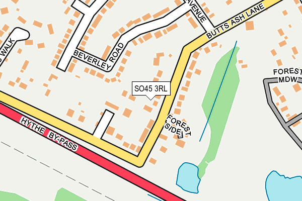 SO45 3RL map - OS OpenMap – Local (Ordnance Survey)