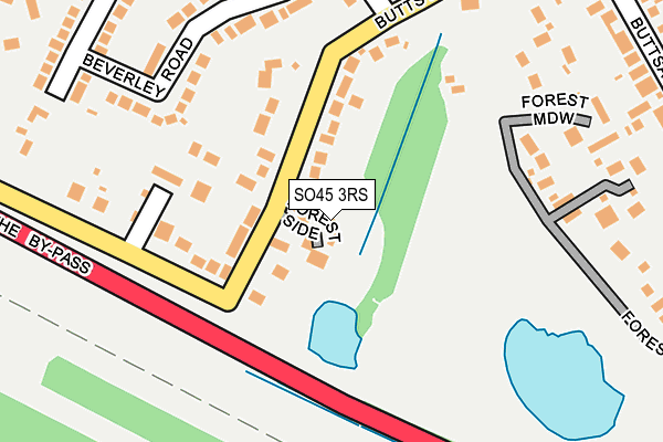 SO45 3RS map - OS OpenMap – Local (Ordnance Survey)