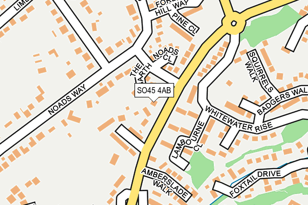 SO45 4AB map - OS OpenMap – Local (Ordnance Survey)