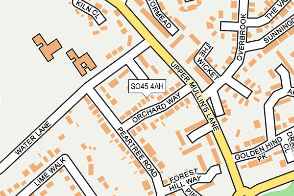 SO45 4AH map - OS OpenMap – Local (Ordnance Survey)