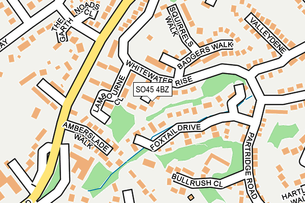 SO45 4BZ map - OS OpenMap – Local (Ordnance Survey)