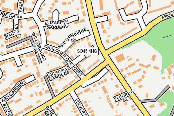 SO45 4HG map - OS OpenMap – Local (Ordnance Survey)
