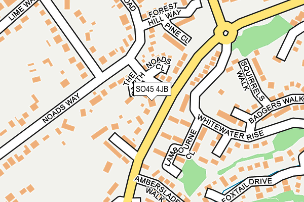 SO45 4JB map - OS OpenMap – Local (Ordnance Survey)