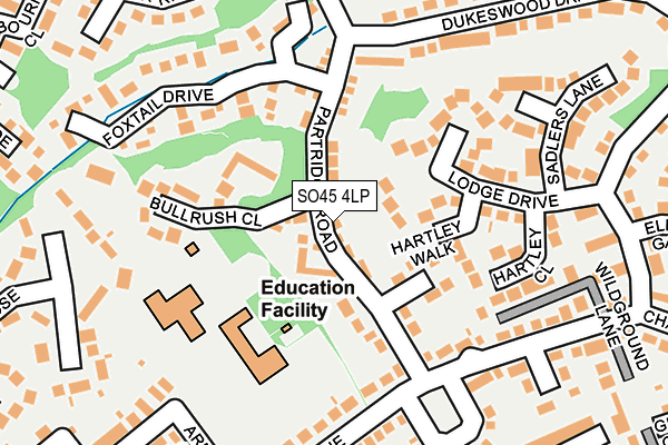 SO45 4LP map - OS OpenMap – Local (Ordnance Survey)