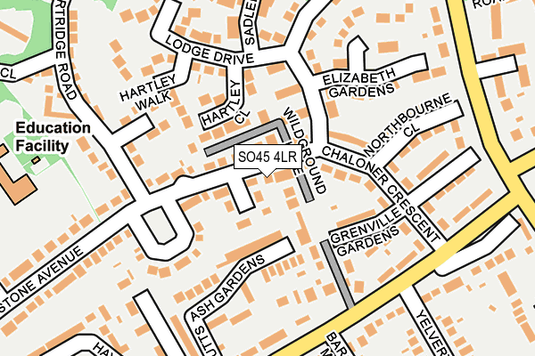 SO45 4LR map - OS OpenMap – Local (Ordnance Survey)