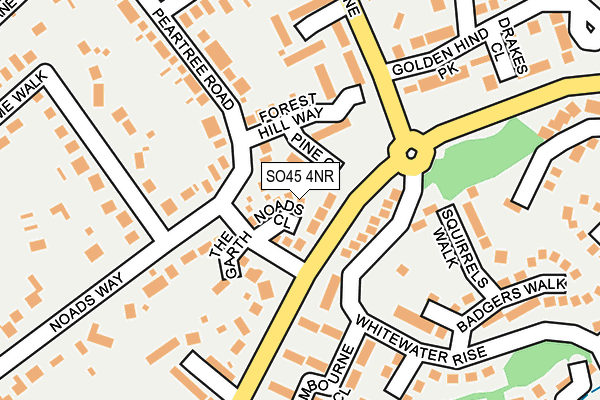 SO45 4NR map - OS OpenMap – Local (Ordnance Survey)
