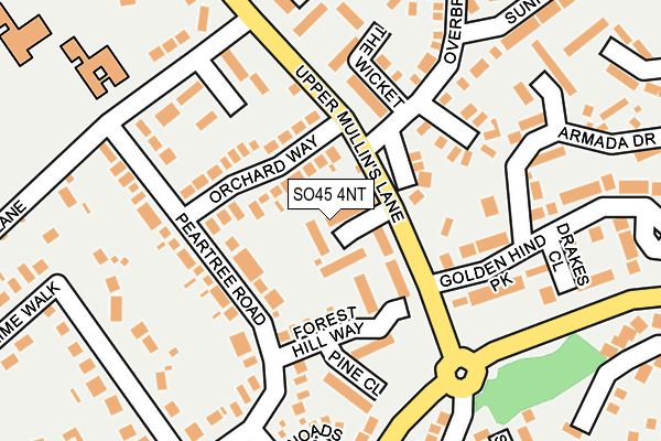 SO45 4NT map - OS OpenMap – Local (Ordnance Survey)