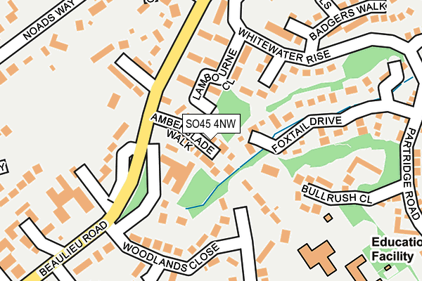 SO45 4NW map - OS OpenMap – Local (Ordnance Survey)