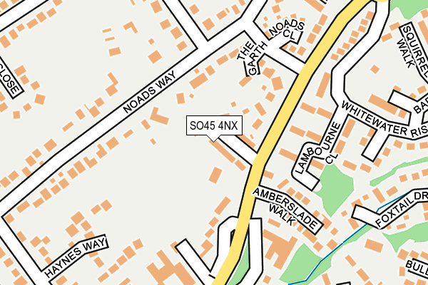 SO45 4NX map - OS OpenMap – Local (Ordnance Survey)