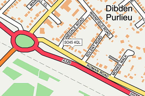 SO45 4QL map - OS OpenMap – Local (Ordnance Survey)