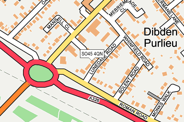 SO45 4QN map - OS OpenMap – Local (Ordnance Survey)