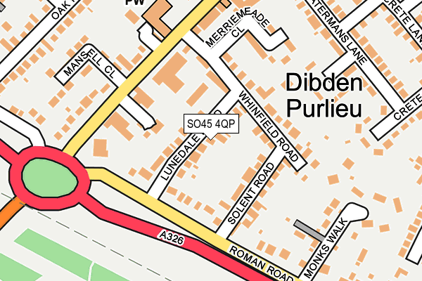 SO45 4QP map - OS OpenMap – Local (Ordnance Survey)