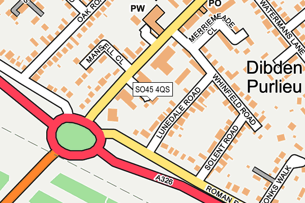 SO45 4QS map - OS OpenMap – Local (Ordnance Survey)