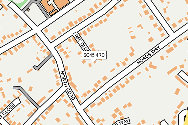 SO45 4RD map - OS OpenMap – Local (Ordnance Survey)