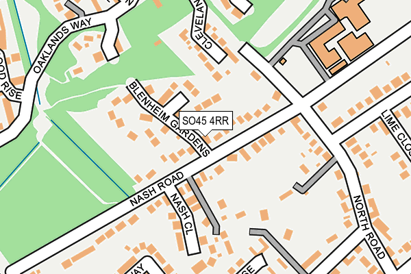 SO45 4RR map - OS OpenMap – Local (Ordnance Survey)