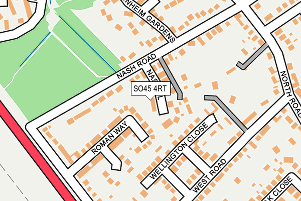 SO45 4RT map - OS OpenMap – Local (Ordnance Survey)